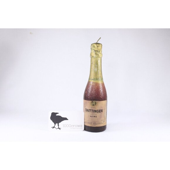 Vintage Taittinger champagne bottle candle, unused candle - Picture 2 of 8